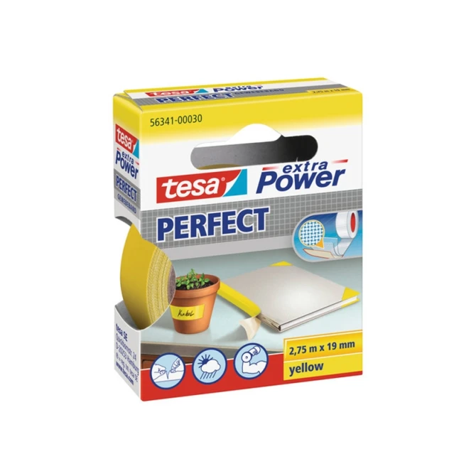 TESA® plakband 5020 19mm x 2.75m geel (rol 2.75 meter)