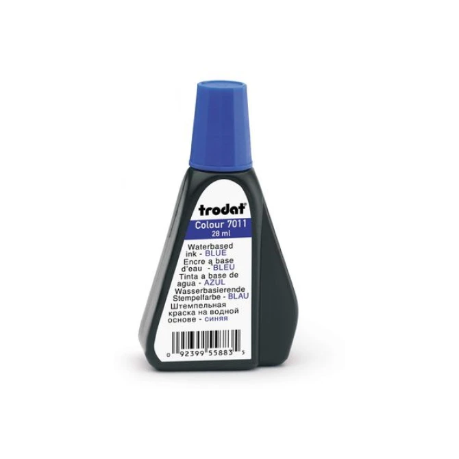 trodat 7011 Stempelinkt 28 ml Blauw (fles 28 milliliter) trodat 7011 Stempelinkt 28 ml Blauw (fles 28 milliliter)