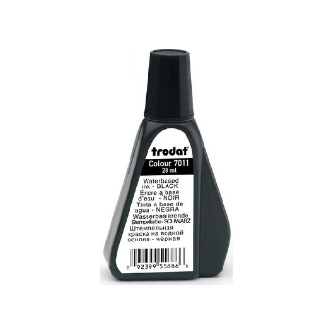 trodat 7011 Stempelinkt 28 ml Zwart (fles 28 milliliter)