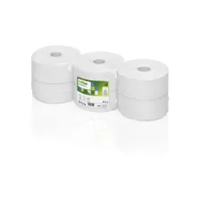 wepa Premium Jumborollen Toiletpapier 2-laags 380 m Wit (pak 6 rollen)