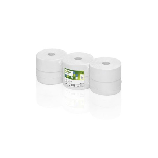 wepa Premium Jumborollen Toiletpapier 2-laags 380 m Wit (pak 6 rollen)