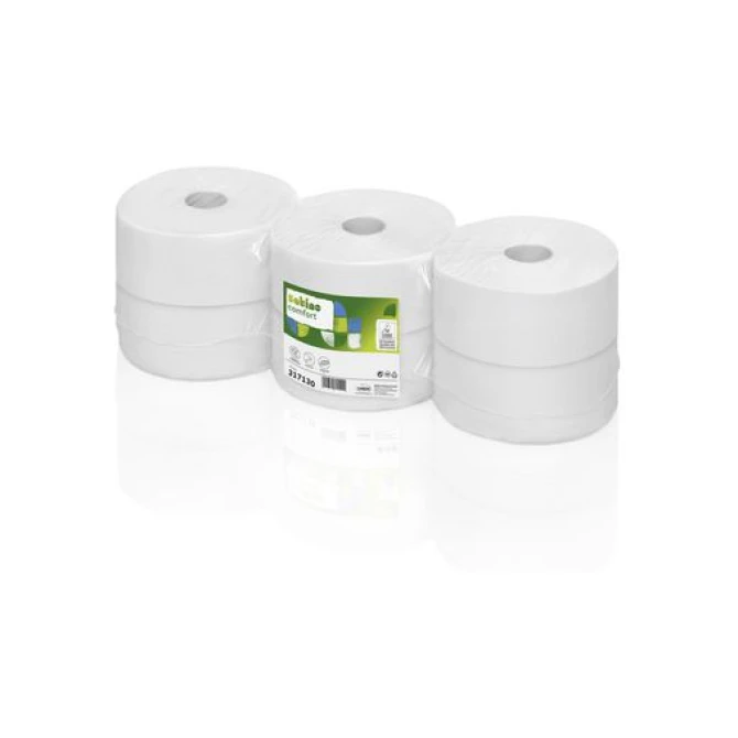 wepa Premium Jumborollen Toiletpapier 2-laags 380 m Wit (pak 6 rollen) wepa Premium Jumborollen Toiletpapier 2-laags 380 m Wit (pak 6 rollen)